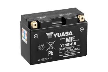 МОТО 12V 8Ah MF VRLA Battery AGM YT9B-BS(сухозаряжений) Пусковий струм 120 (EN) Габарити 150х70х105. Полярність:+/-
Необслуговуваний акумулятор. Технологія AGM (нерухомий електроліт). Покращена пускова потужність.Збільшений термін служби.Висо YUASA YT9BBS