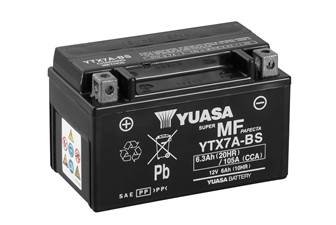 МОТО 12V 6Ah MF VRLA Battery AGM YTX7A-BS(сухозаряжений) Пусковий струм 105 (EN) Габарити 150х87х93. Полярність:+/-
Необслуговуваний акумулятор. Технологія AGM (нерухомий електроліт). Покращена пускова потужність.Збільшений термін служби.Висо YUASA YTX7ABS