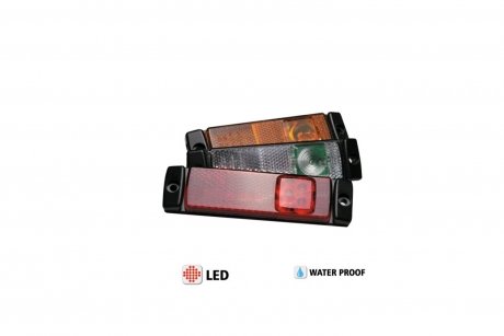 Фонарь габаритный LED новый тип, без кронштейна, красный YUCEPLAST YP-139R (фото 1)