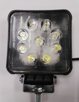 Фара робоча 107x107 LED на 9 діодів алюмінієвий корпус 24V !!! 81251036068 (81251036060) YUCEPLAST YP-168-24