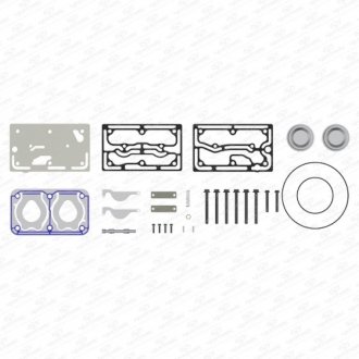 Фото автозапчасти ремкомплект компрессора полный WABCO, VOLVO FH12/16, FM9/12, NH12 Yumak RK.01.176.13