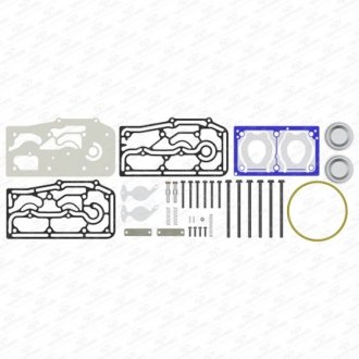 Фото автозапчастини комплект для ремонту 9125180050(1883118) з плитою daf xf 105-cf85 e6 Yumak RK.01.533.05 (фото 1)