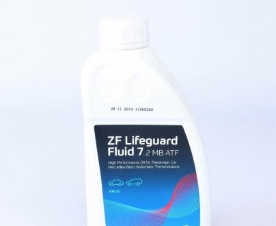 Масло Lifeguard Fluid 7.2 MB ATF для 7-ми ступенчатых АКПП ZF 5961307352