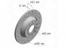 Фото автозапчастини диск гальмівний (задній) Audi A3/Skoda Octavia/Volkswagen Golf/Passat 04-14 (282x12) (з покритий)(з отворів) ZIMMERMANN 100.3315.52 (фото 1)