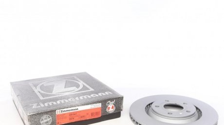 Диск тормозной (задний) Audi A4 01-09 (300x22) (с покрытием) (вентилируемый) ZIMMERMANN 100.3316.20 (фото 1)