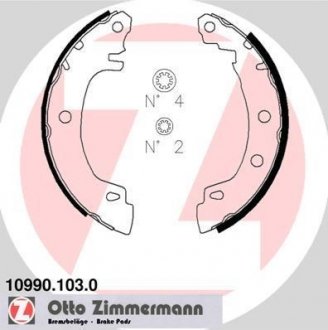 Комплект тормозных колодок. ZIMMERMANN 10990.103.0