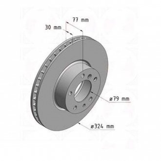 Тормозной диск ZIMMERMANN 150.1271.20 (фото 1)