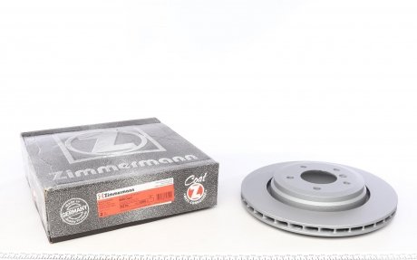 Диск тормозной (задний) BMW 3 (E46) 2.5-3.0i/3.0d 00-07 (320x22) (с покрытием) (вент.) ZIMMERMANN 150.1295.20 (фото 1)