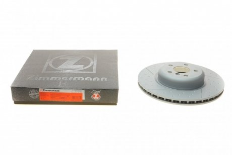 Диск тормозной (задний) BMW 3 (G20/G80/G28) 18- (левый) (345x24) (с покрытием) (вентилируемый) ZIMMERMANN 150.2982.20 (фото 1)