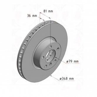 Тормозной диск ZIMMERMANN 150.3406.20 (фото 1)