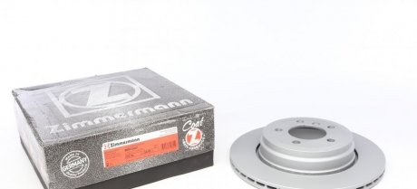 Диск тормозной (задний) BMW 7 (E65/E66/E67) 01-08 (324x20) (с покрытием) (вентилируемый) ZIMMERMANN 150.3410.20