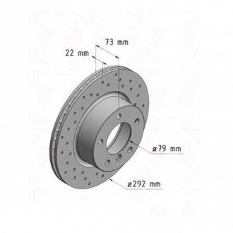 Тормозной диск ZIMMERMANN 150.3424.52 (фото 1)