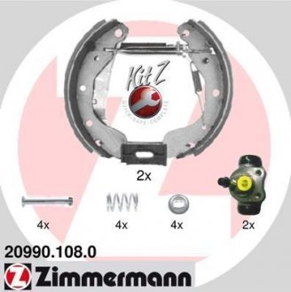 Комплект тормозных колодок. ZIMMERMANN 20990.108.0