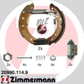 Комплект тормозных колодок. ZIMMERMANN 20990.114.9