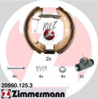Комплект тормозных колодок. ZIMMERMANN 20990.125.3