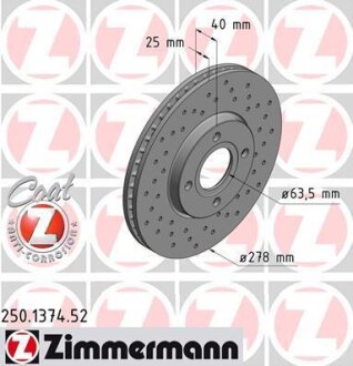 Фото автозапчастини автозапчасть ZIMMERMANN 250137452