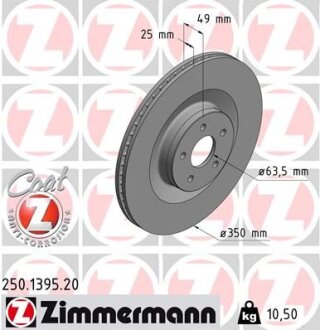 Фото автозапчасти автозапчасть ZIMMERMANN 250139520