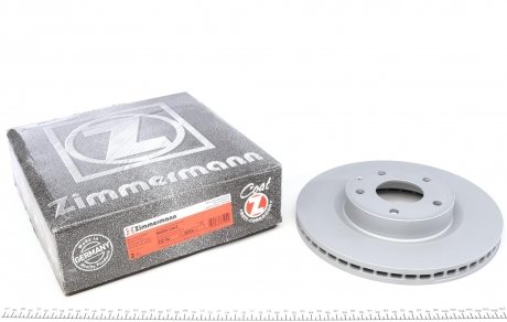 Диск тормозной (передний) Mazda 3 1.5D/2.0/2.2D 13-/CX-3 15- (295x25)(с покрытием)(вентил.) ZIMMERMANN 370.3054.20