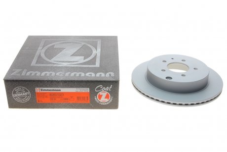 Диск тормозной (задний) Mazda CX-7 06-14 (302x18) (с вентиляцией) (с покрытием) ZIMMERMANN 370.3089.20