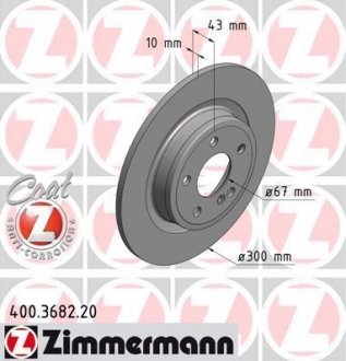 Тормозной диск ZIMMERMANN 400.3682.20