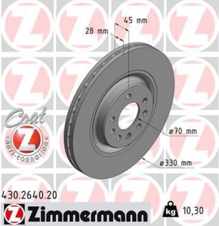 Фото автозапчастини автозапчасть ZIMMERMANN 430264020