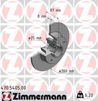 Фото автозапчастини автозапчасть ZIMMERMANN 470540500