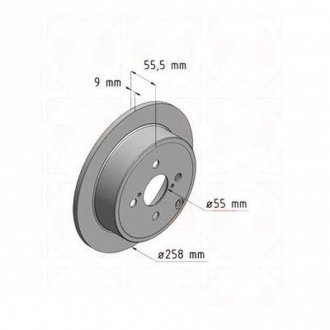 Тормозной диск ZIMMERMANN 590.2577.20 (фото 1)